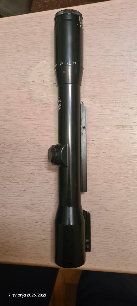 Zeiss Diavari, 1,5-6×36, izuzetno kvalitetna i bistra optika, cijena 150 €.
