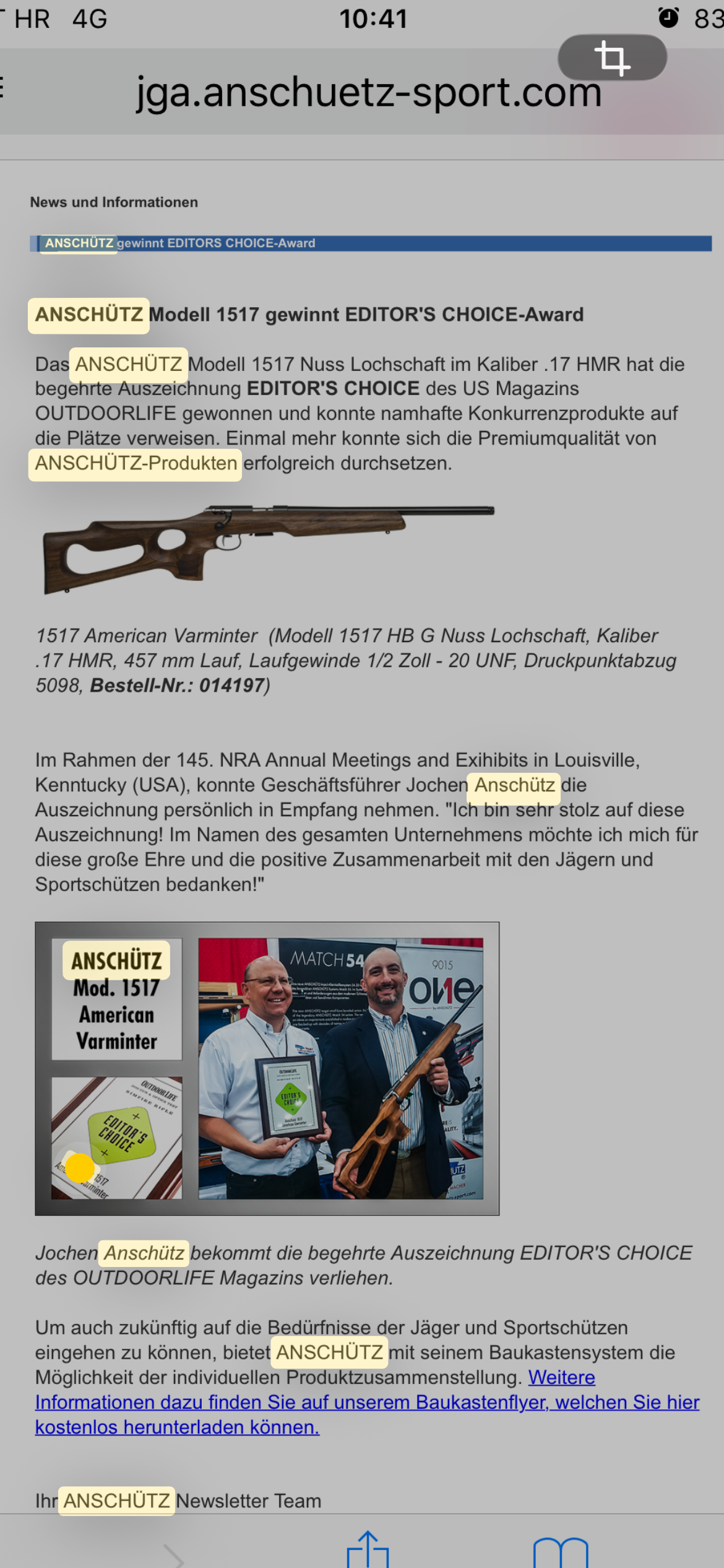 Malokalibarska puška sa optikom .17HMR
