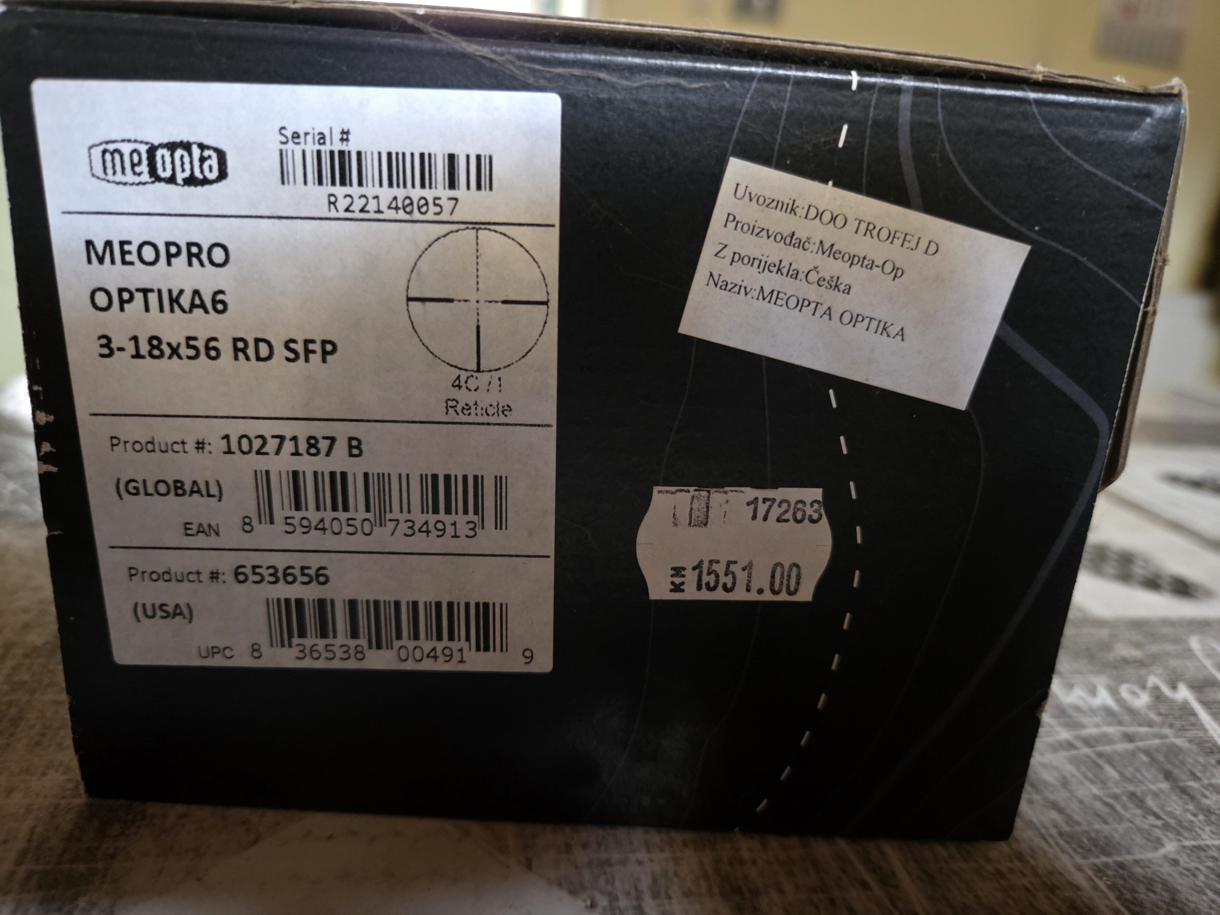 Karabin Sava Kranj 8×57 + MEOPTA 6