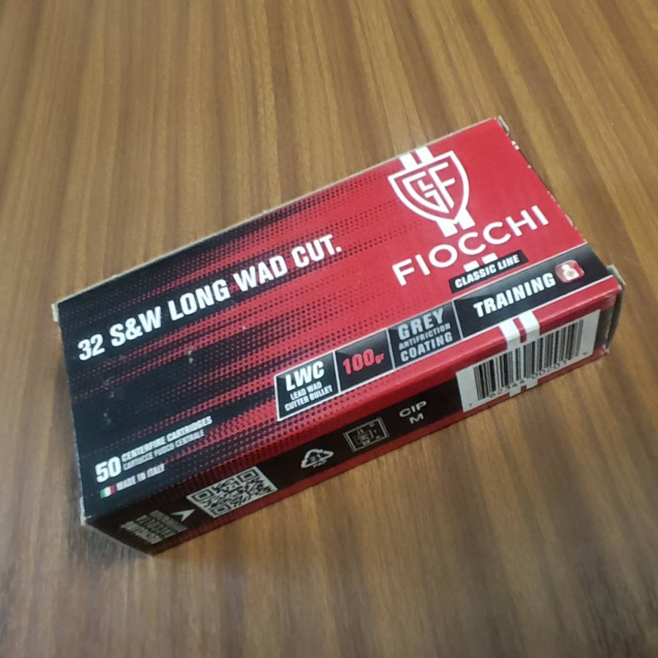 Fiocchi 32 S&W LONG WAD CUT.